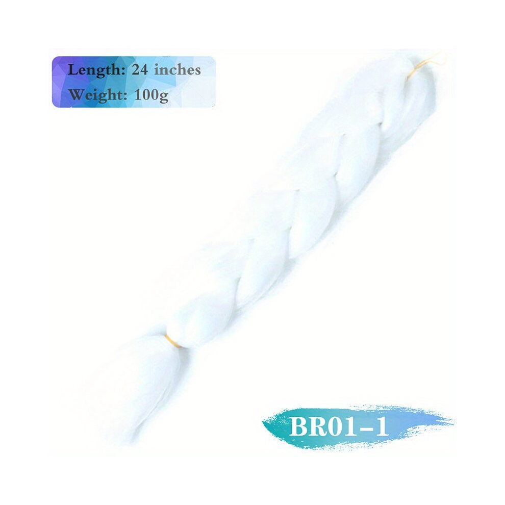 Colorful Synthetic Jumbo Braiding Hair Extensions 60 96 Cm Box Braids Crochet Hair Extensions For Cosplay Party Daily Use