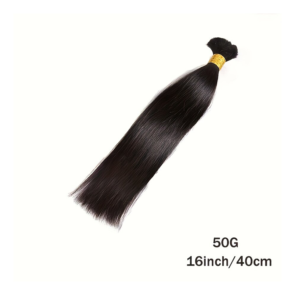 Unisex Multicoloured Human Hair Bulk For Braiding 2 Straight Brazilian Virgin Human Hair Bulk No Weft For Braids Straight Bulk Human Hair For Micro Braiding 1B Straight Br