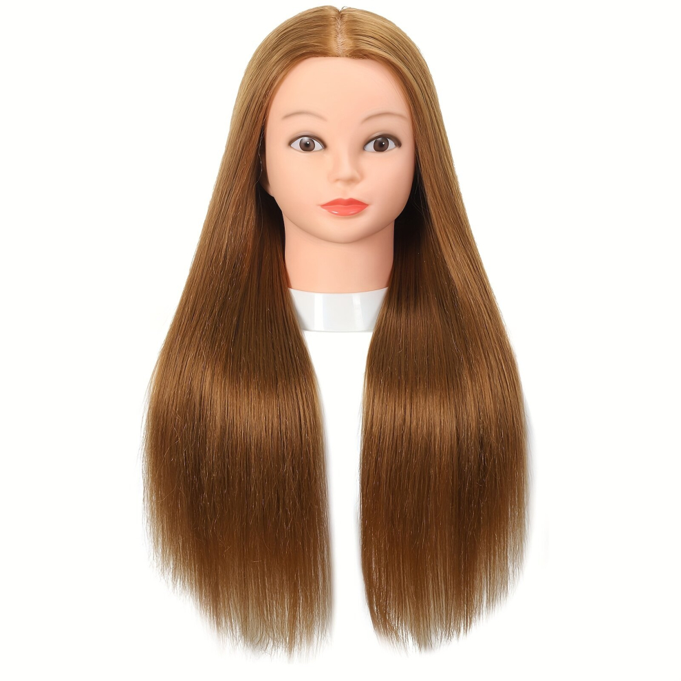 Unisex Multicoloured Realistic Mannequin Head With 70 Hair For Hairdressing Training And Practice Includes Clamp Holder