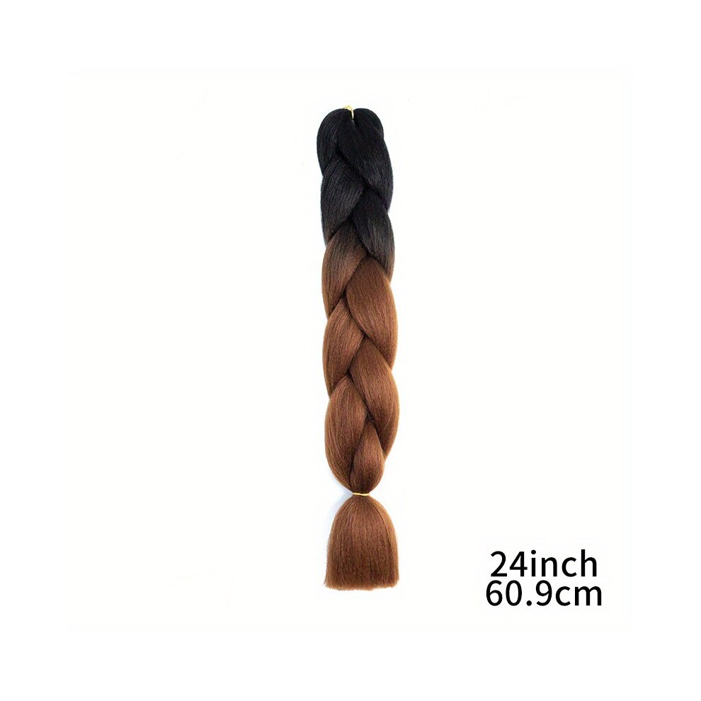 Unisex Multicoloured 60 96 Cm Ombre Jumbo Braiding Hair Extensions Synthetic Twist Crochet Braids Extensions For Women Girls