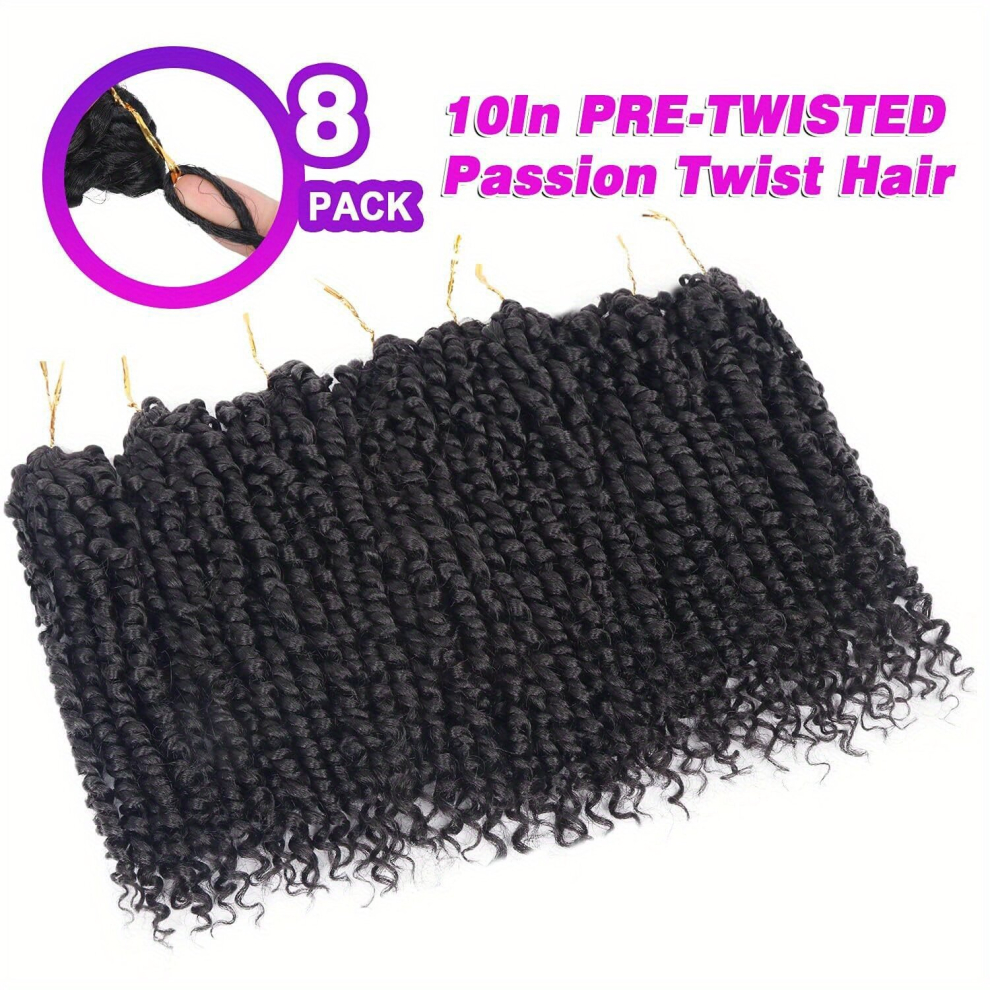 25 8pack Passion Twist Hair Extensions 8 Packs Pre twisted Passion Twist Crochet Hair Extensions Pre looped Crochet Passion Twist Braiding Hair Extens