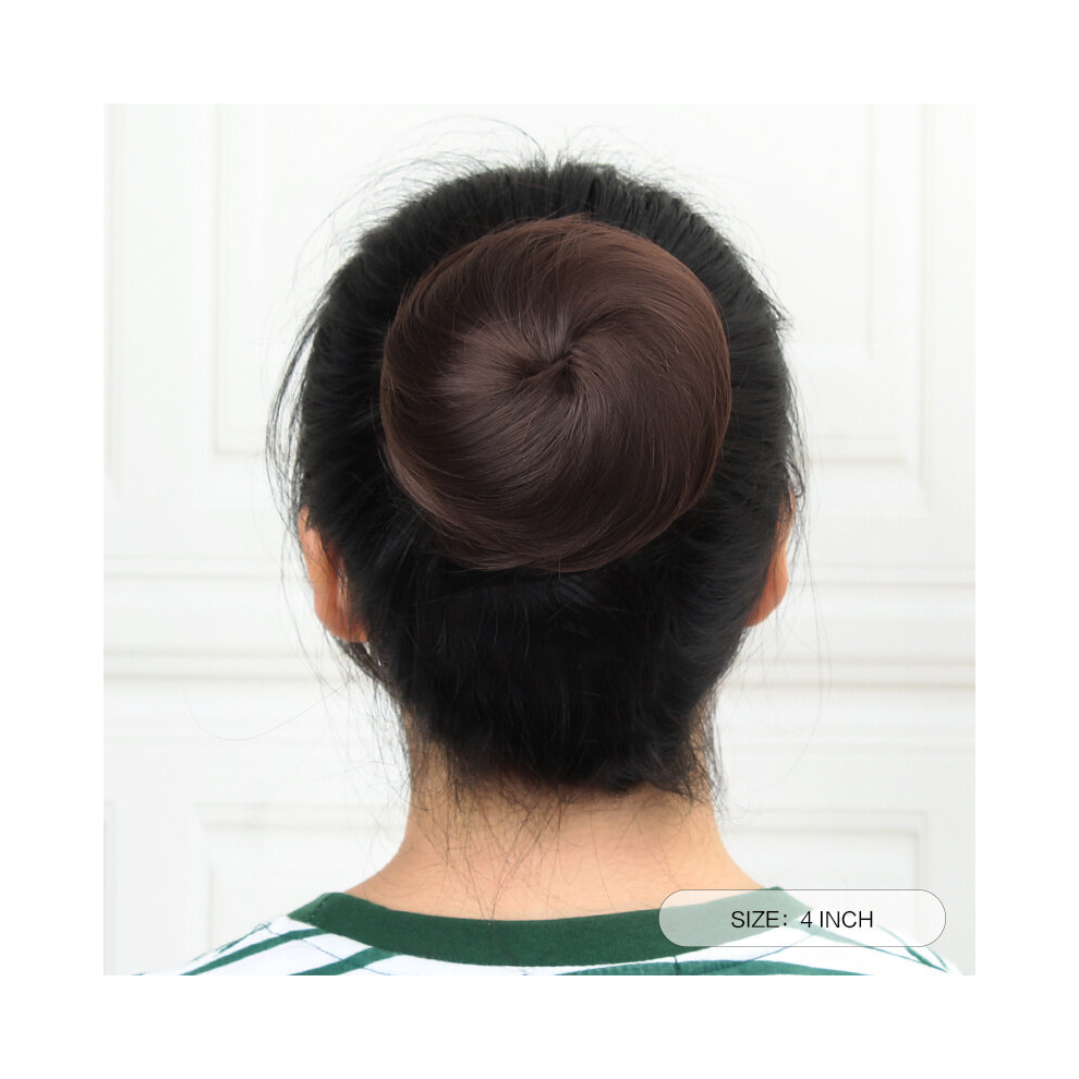 Natural Looking Synthetic Hair Bun Ponytail Extension Scrunchie Elastic Hairpieces for Women Effortlessly Add Volume and Style to Your Hair