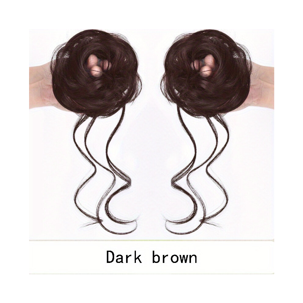 Donut Hair Buns Updo Chignon With Elastic Hair Rope Synthetic Hair Extensions 20