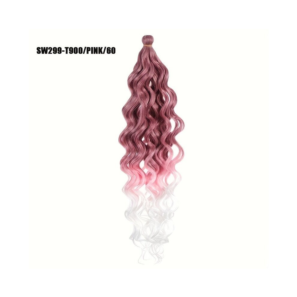 Long Curly Hair Synthetic Crochet Hair Extensions Natural Looking For Daily Use