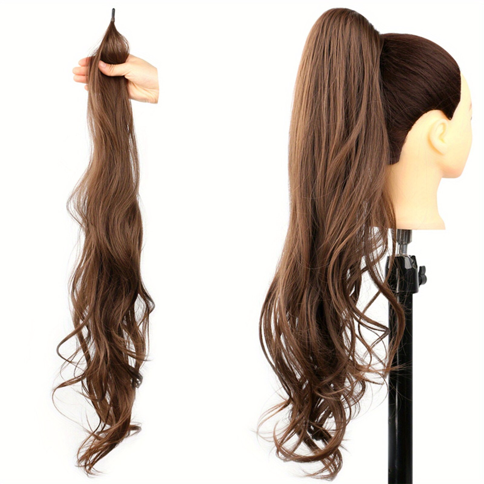 Synthetic Flexible Wrap Around Ponytail Extension 81 28 Cm Instant Wrap Around Ponytail Long Ponytail Hair Extensions Curly Wave Synthetic Ponytails H
