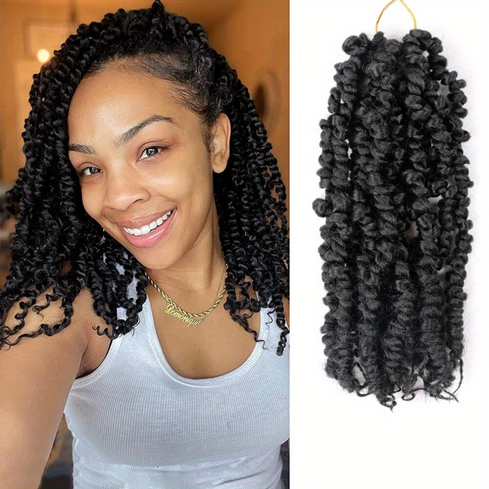 Synthetic Pre Twisted Hair Extensions 25 4 Cm Passion Twist Crochet Hair Pre Looped Crochet Braiding Hair Extensions For Women