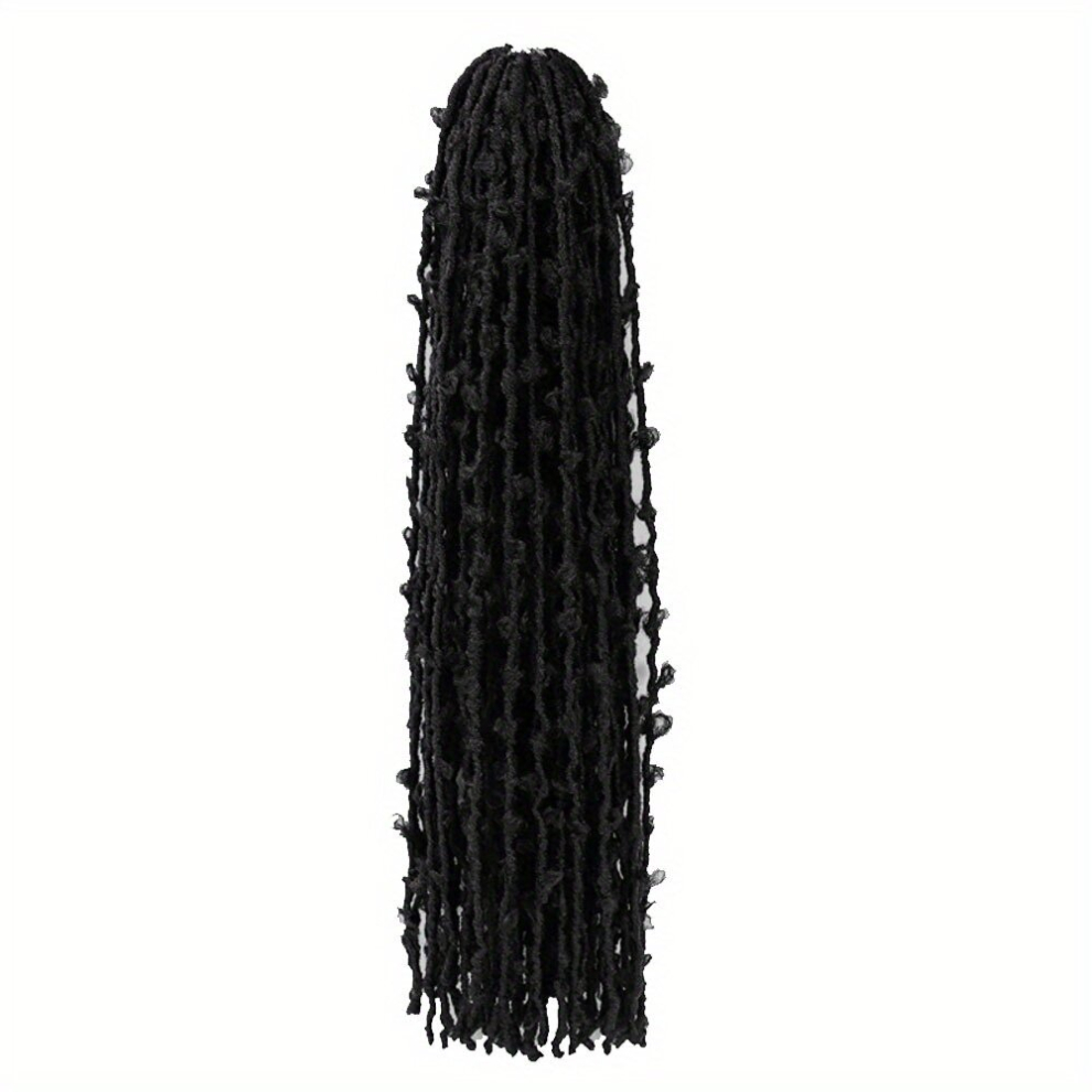 Unisex Multicoloured 45 Butterfly Locs Crochet Hair Soft Locs Crochet Braids Distressed Faux Locs Hair Extension