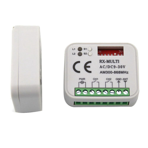 Garage Gate Remote Receiver 433 868mhz Multi 300-900mhz Ac/dc 9-30v Receiver With Remote Control 1