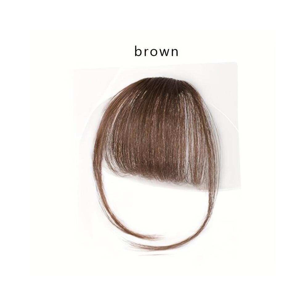 Unisex White Hair Bangs With Sideburns Human Hair Clip In Hair Extensions Natural Looking For Daily Use