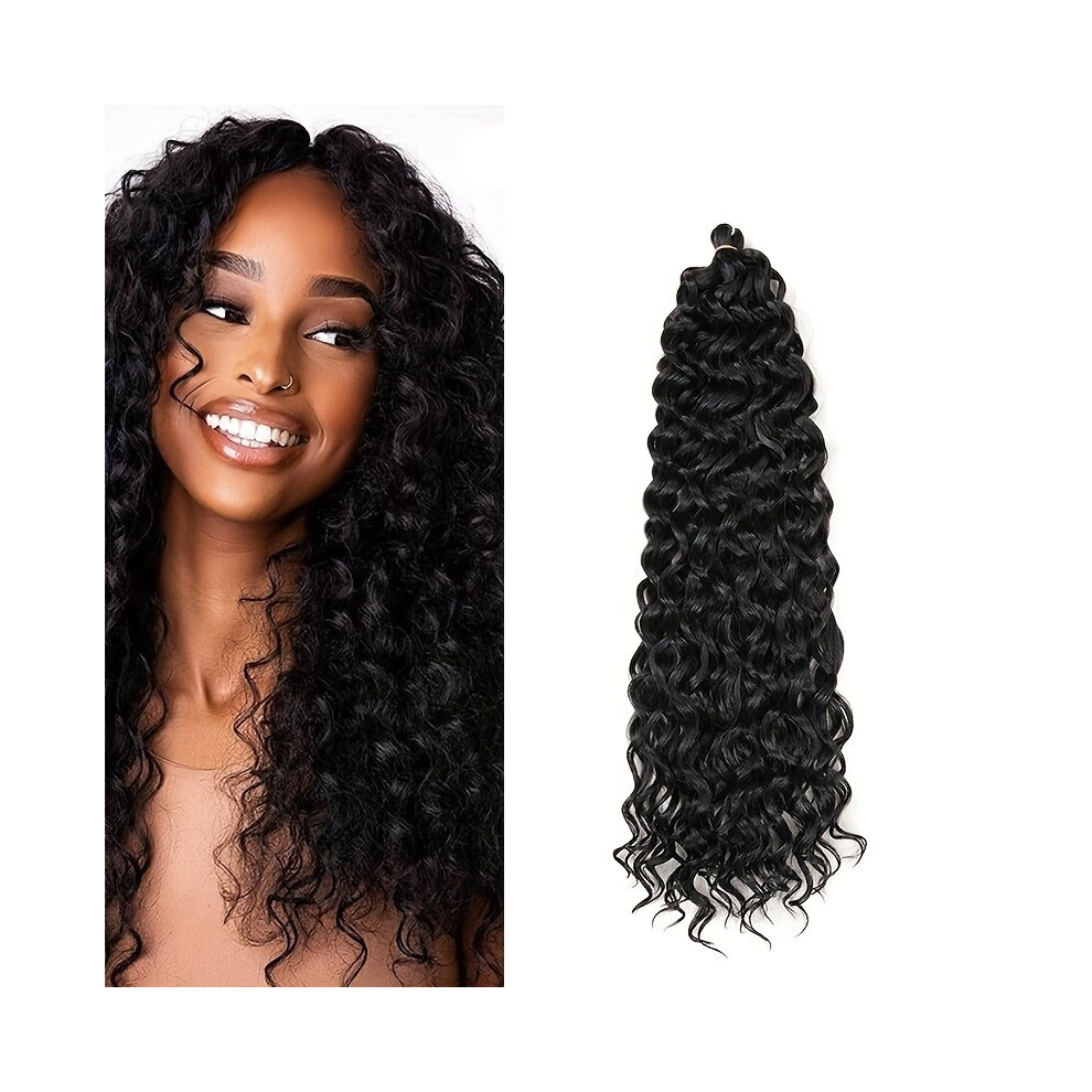 Unisex Multicoloured 20 Inch Hawaiian Roll Extensions Ponytail Braided Wig Ponytail Synthetic Crochet Hair Extensions