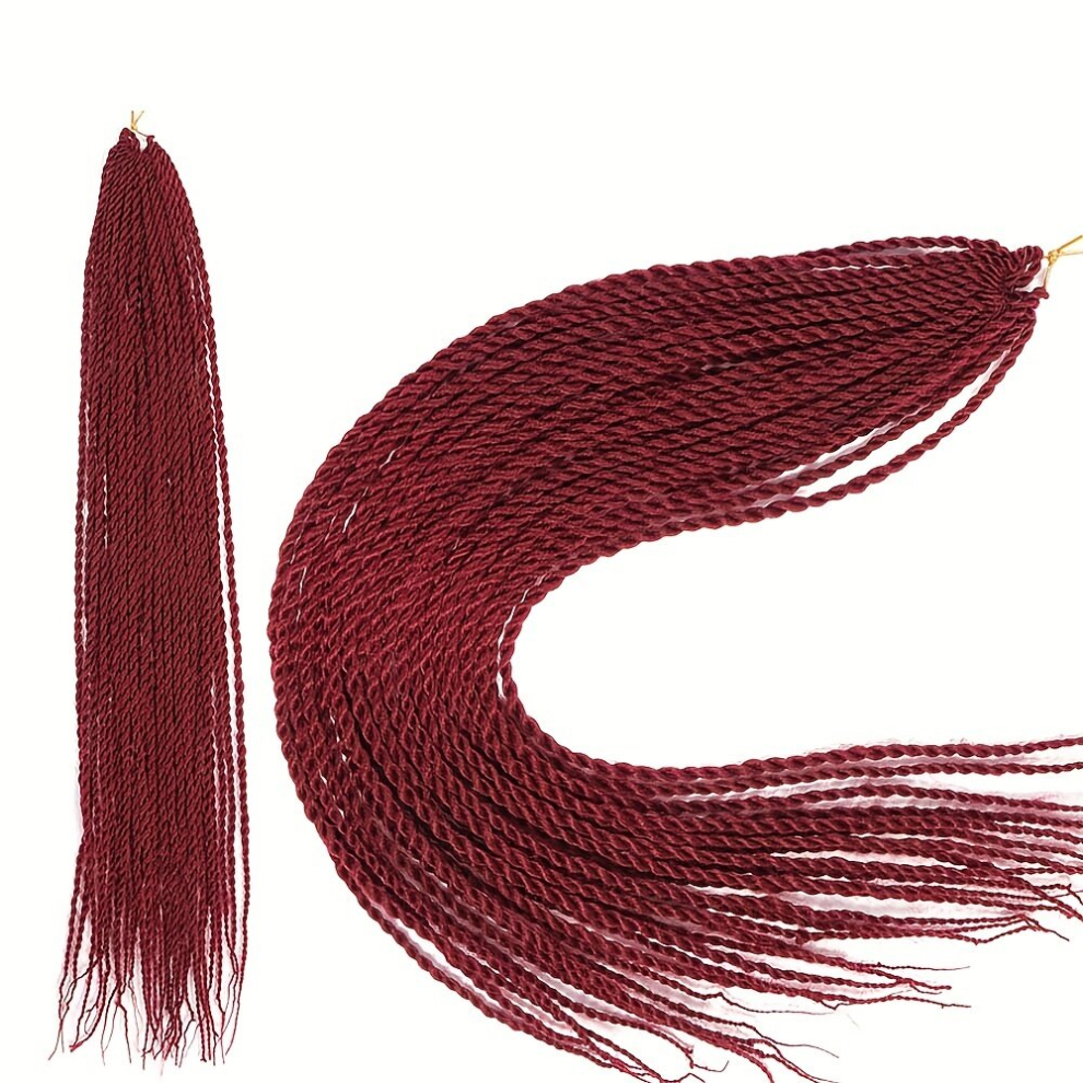 1pc 60 96 Cm Ombre Senegalese Twist Crochet Braids 30 StrandsThin And Long Senegal Twists For Women Rainbow Colorful Ombre Synthetic Braiding Hair Ext
