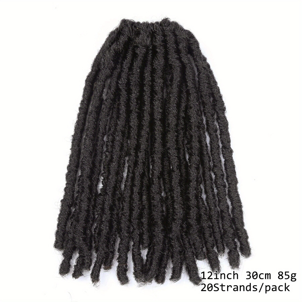 Unisex Multicoloured 20 Strands Dreadlock Braids Hair Pieces Synthetic Crochet Hair Extensions Dreads 30 48 Cm 1Pack 20 Strands 85G