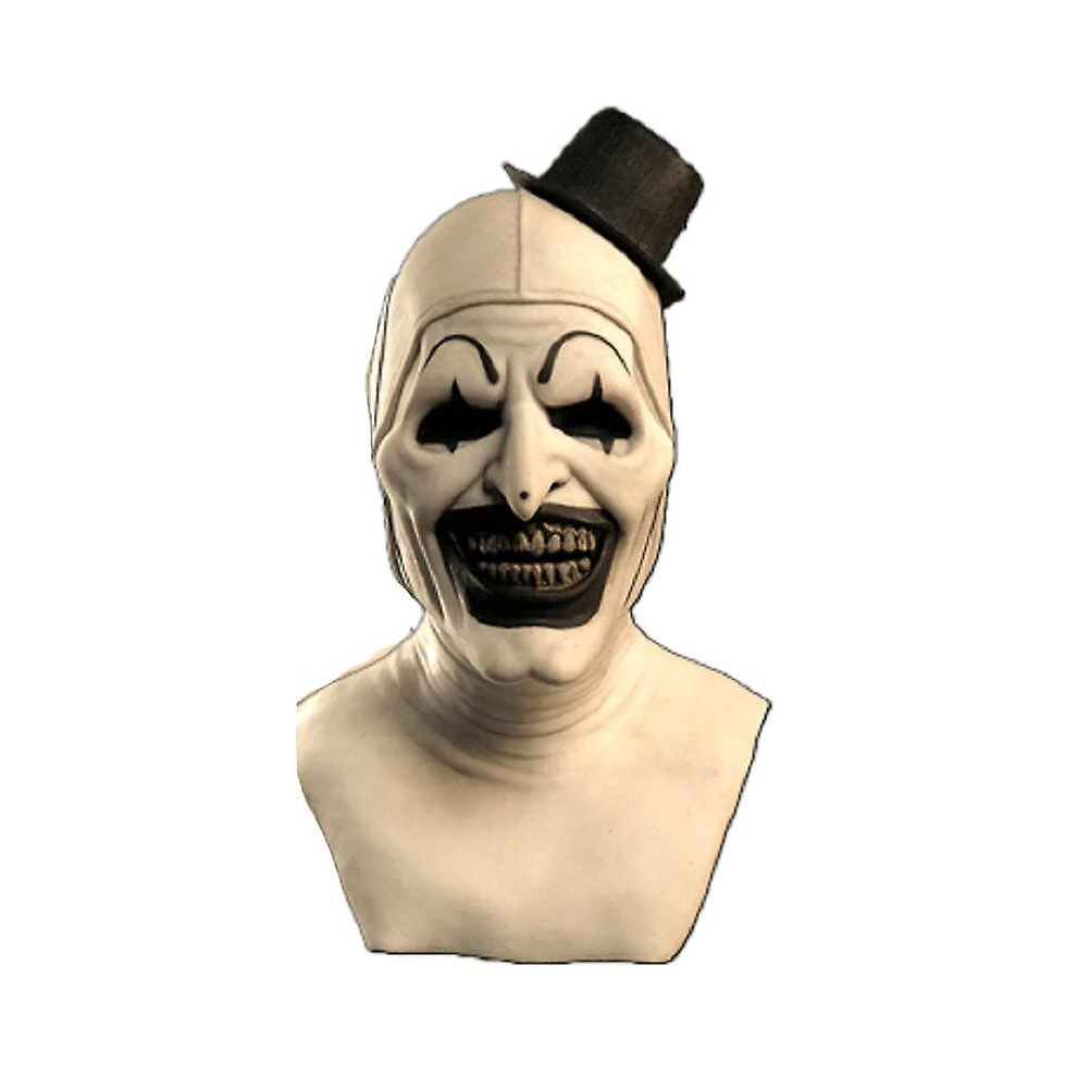 Hat Joker Mask Halloween Mask Terrifier Art The Clown Cosplay Joker Mask Latex Mask Halloween Props Black