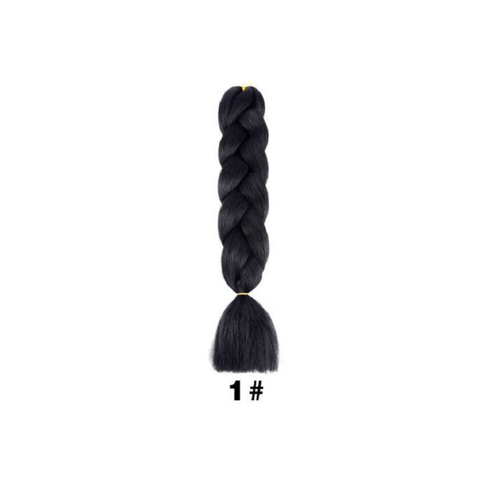 Colorful Jumbo Braiding Hair Extensions Synthetic Fiber Hair Extension For Box Braids Crochet Braids Braiding Hair