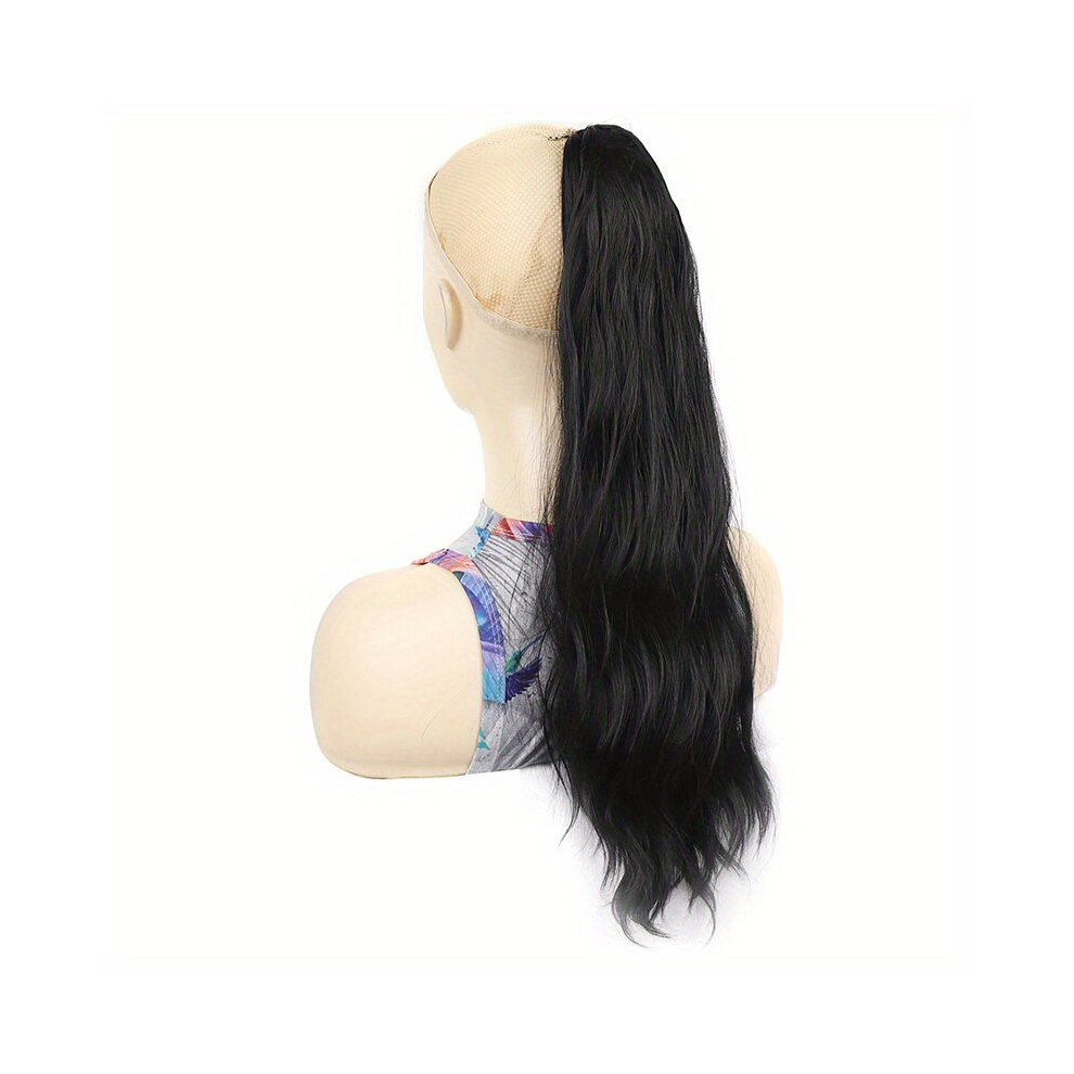 Long Curly Wavy Claw Ponytail Clip In Hair Extensions Natural Looking and for Daily Use