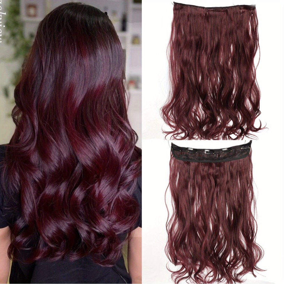Invisible and Seamless Five Clips Hair Extensions for Curly Long Hair Perfect for Women Who Want to Add Volume and Style to Their Look