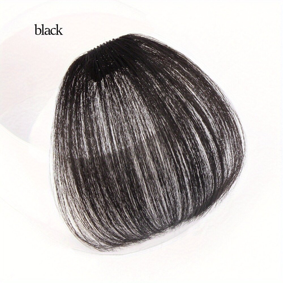 Unisex Multicoloured Bangs Hair Clip In Bangs Synthetic Hair Extensions Wispy Bangs Fringe With Temples Hairpieces Air Bangs For Women Choose Your Hair