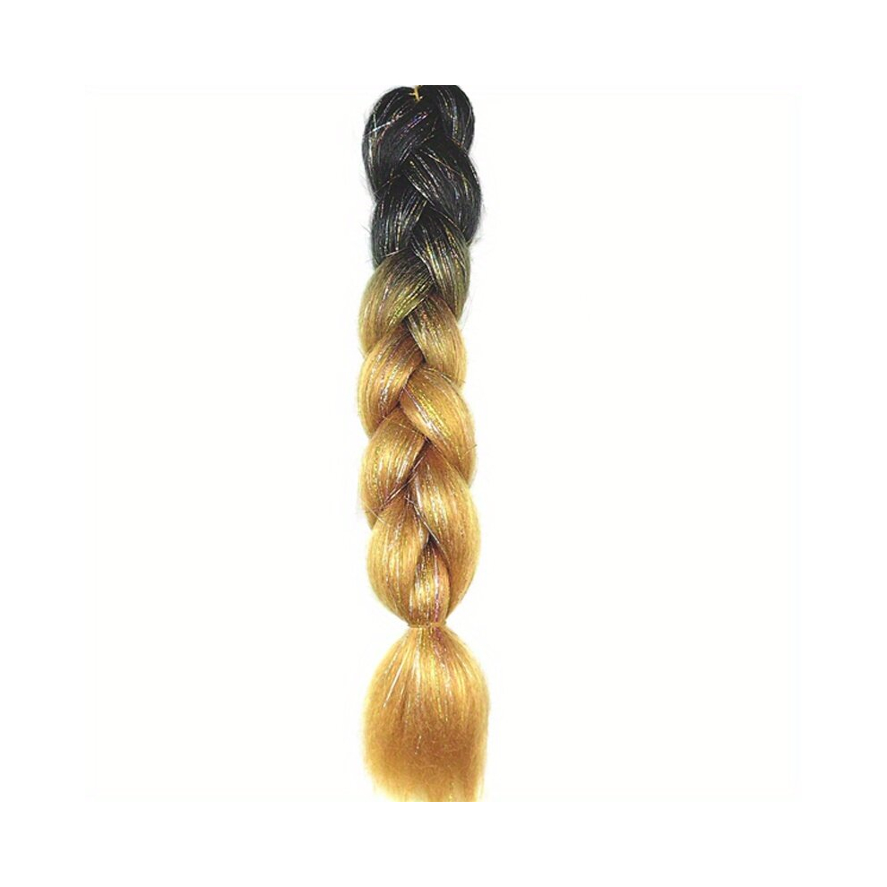 Colorful Jumbo Braiding Hair Extensions High Temperature Synthetic Fiber Long Hair Extension For DIY Box Twist Braid Crochet Hair Mixing