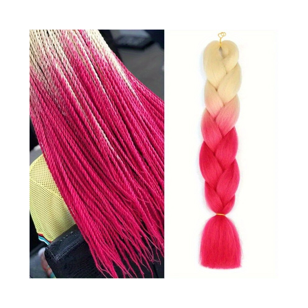 Synthetic 60 96 Cm Jumbo Braid Hair Extensions DIY Ombre Braiding Hair Packs Jumbo Braid Hair Extensions For Women Girls