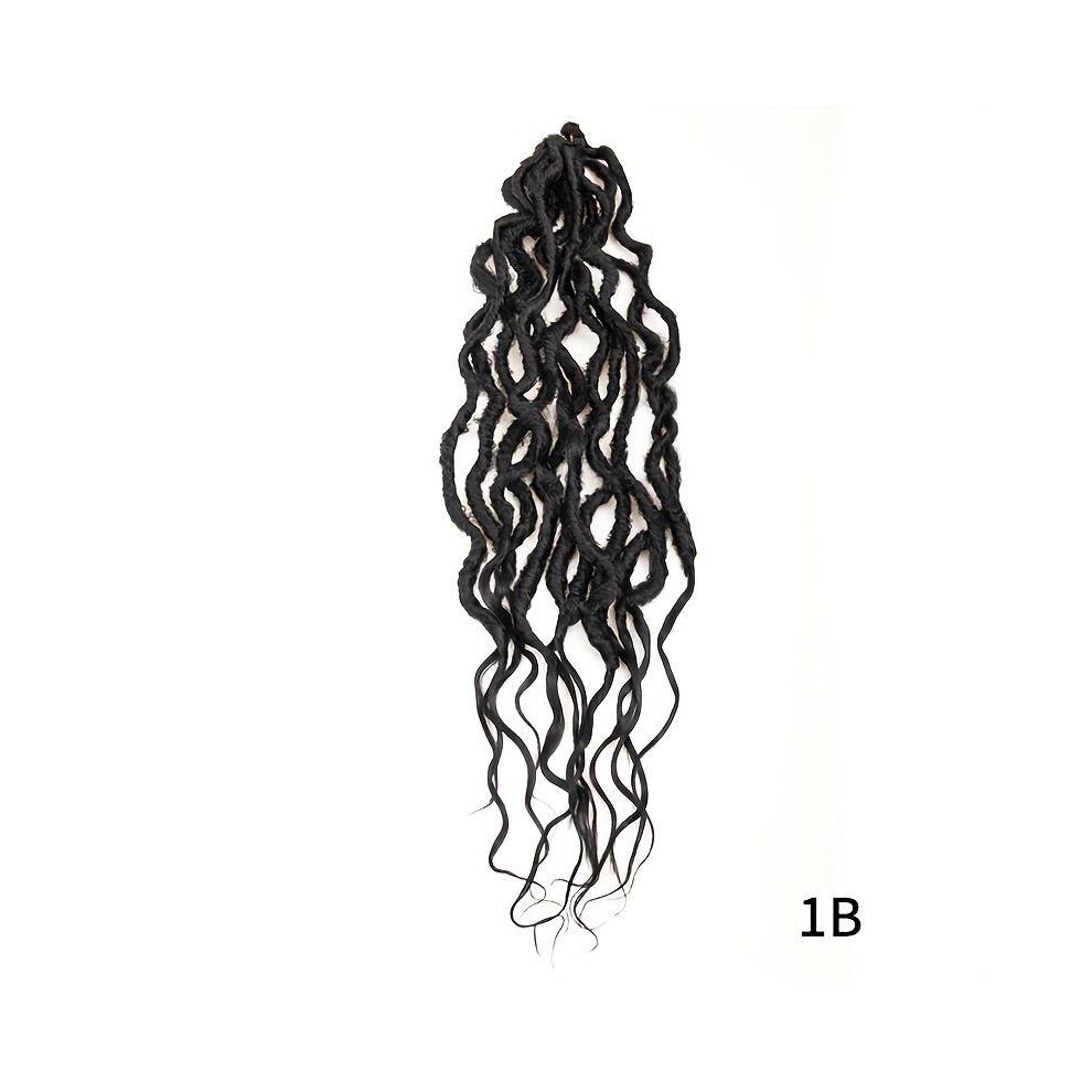 Unisex Multicoloured Faux Locs Crochet Braid Hair Bohemian Locs 24 Inches Synthetic Dreads Ombre Braiding Hair Afro Dreadlock