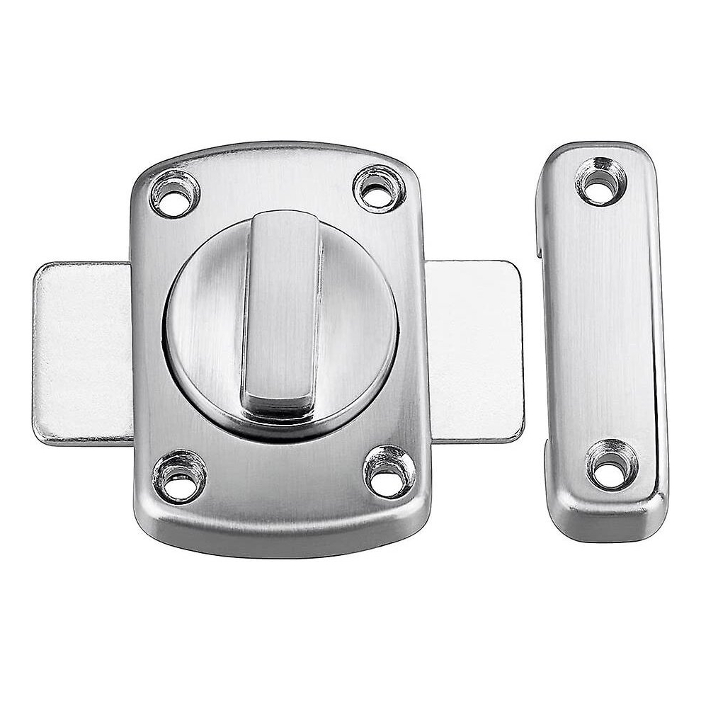 Rotary Door Latch Lock With Six Bolts, Door/Window Latch (Silver White) 9317312022691