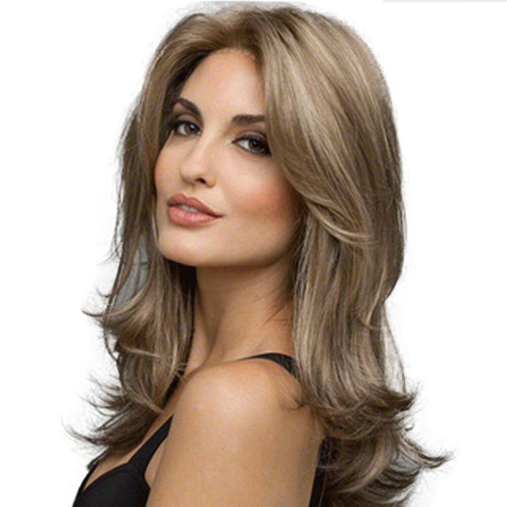 Layered Straight Synthetic Wig Beginners Friendly Heat Resistant Natural Looking For Daily Use