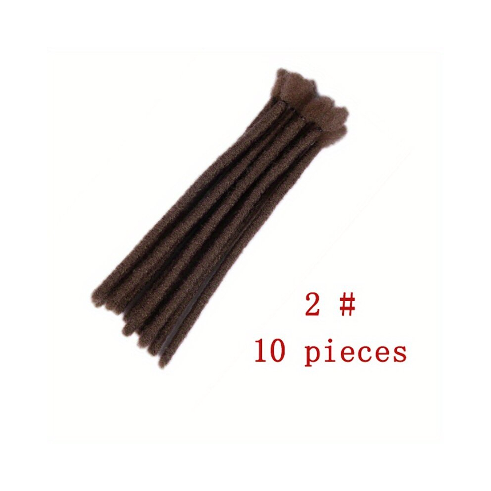 Unisex Multicoloured 10 Strands Dreadlocks Crochet Knitting Hair Extensions Synthetic Reggae Crochet Braiding Hair Extensions With Women