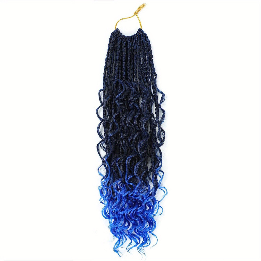35 56 Cm Crochet Box Braids Extensions Bohemian Box Braids Crochet Braids Hair Extensions Synthetic Braiding Hair Goddess Box Braids Crochet Hair For