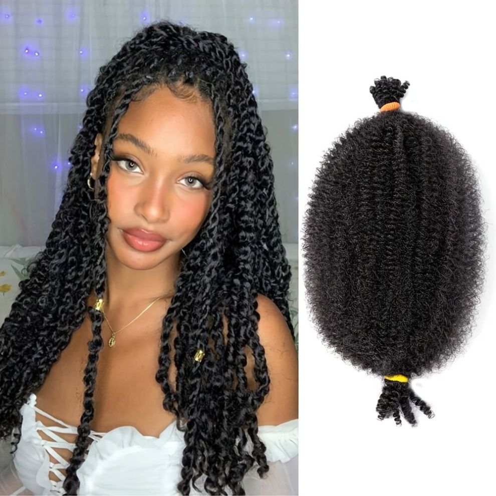30 1pc Springy Afro Twist Hair Kinky Twist Braiding Hair Extensions Spring Twist Braids Crochet Braiding Hair Synthetic Spring Braid Hair DIY Various
