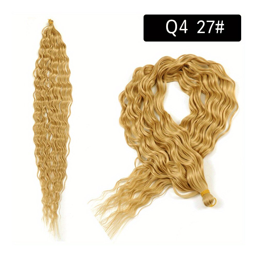 Long Deep Wave Hair Extensions Synthetic Twist Crochet Braids Bundle Twist Hair Extensions