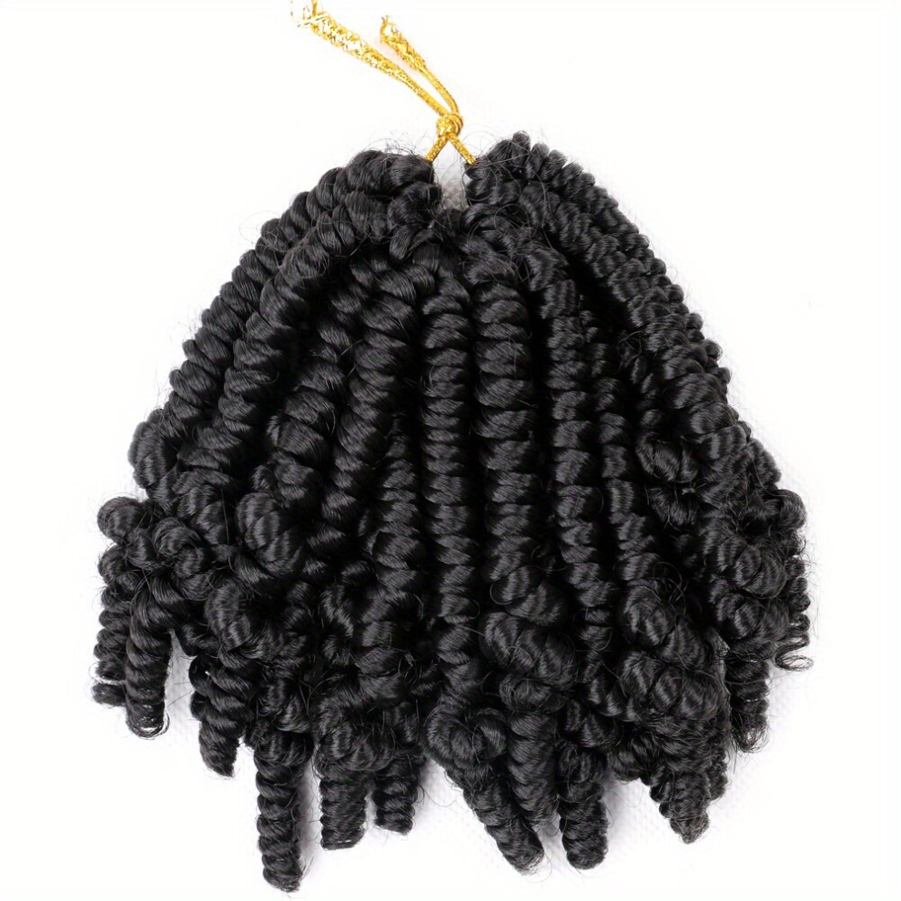Curly Spring Twist Crochet Braids Synthetic Hair Extensions for Women Pre Looped and Easy to Install