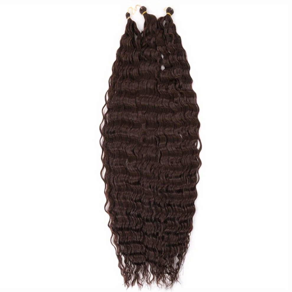 Unisex Multicoloured Synthetic Water Wave Braiding Hair Ombre Colors Ocean Wave Crochet Hair Extensions 81 28 Cm Deep Wave Braiding Hair For Women