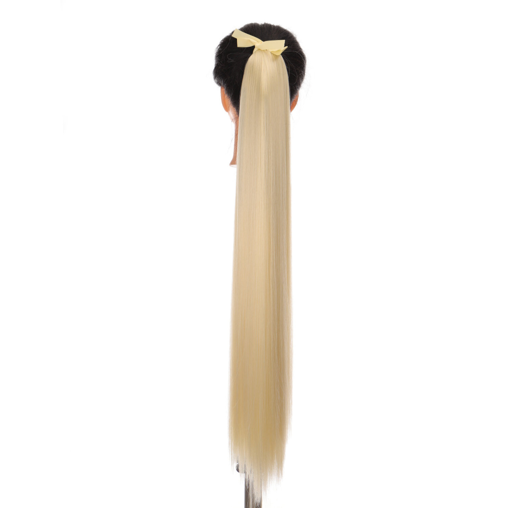 81 28 Cm Clip In Ponytail Extension Wrap Around Long Straight Pony Tail Hair Synthetic Hairpiece For Women