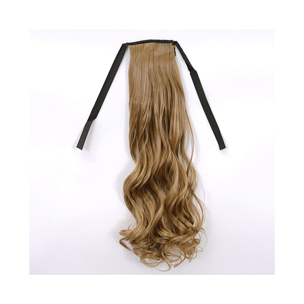 Net Red Ponytail Wig with Tied Rope Long and Curly Hair for a Stylish Look