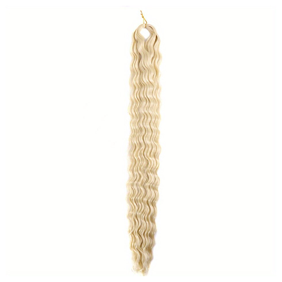 76 2 Cm Synthetic Afro Curly Water Wave Braiding Hair Crochet Braids Extensions Long Synthetic Fiber Deep Wave Braiding Hair For Women