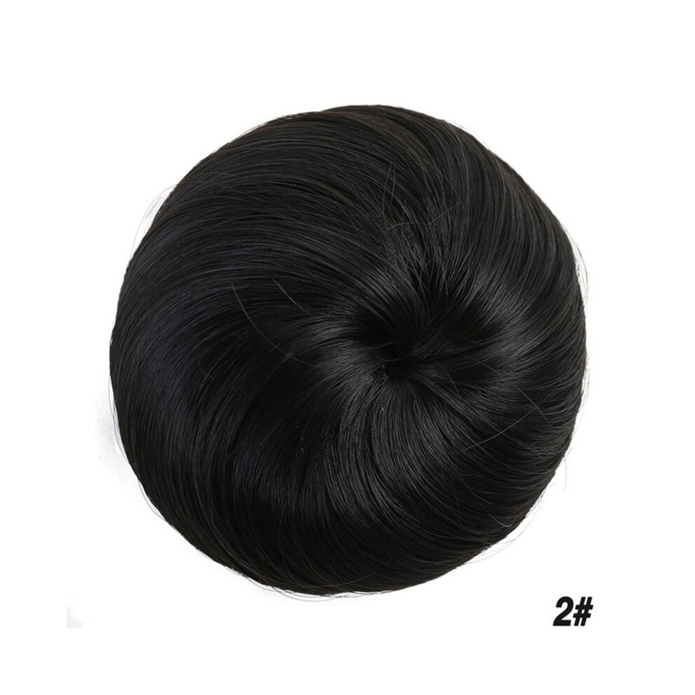 Unisex Multicoloured Onedor Synthetic Fiber Hair Extension Chignon Donut Bun Wig Hairpiece