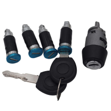 1 Set Ignition Switch 4 Door Lock Barrel 2 Keys 701837205 For T4 Caravelle Iv 1990-2003 Transporter