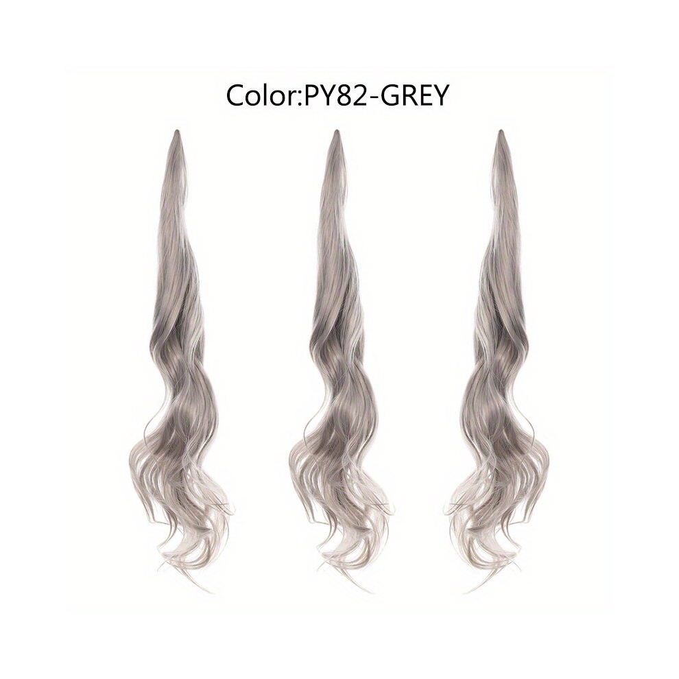81 28 Cm Flexible Wrap Around Ponytail Extensions Long Wavy Curly Hair Extnesions Synthetic Ponytail Extensions For Women