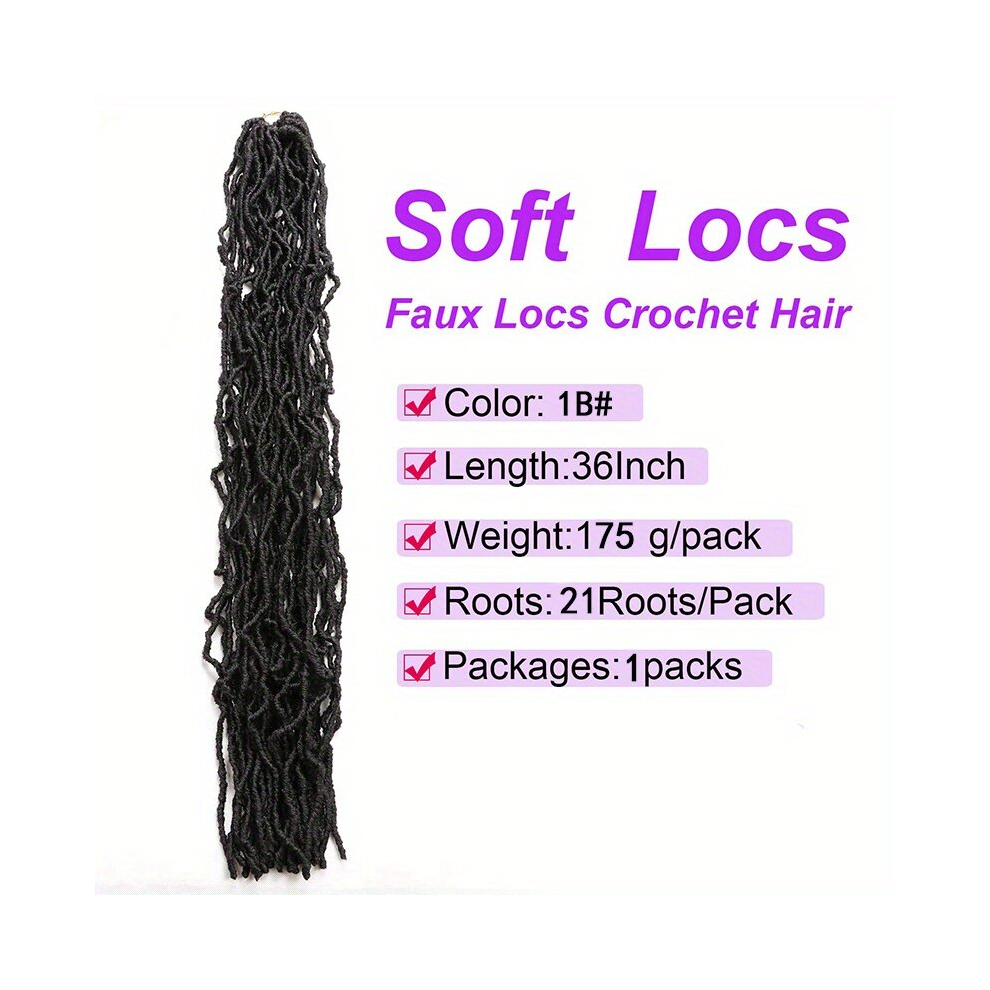 Unisex Multicoloured 6Packs 91 Locs Crochet Curly And Pre Looped Synthetic Braids Hair Extensions For Women