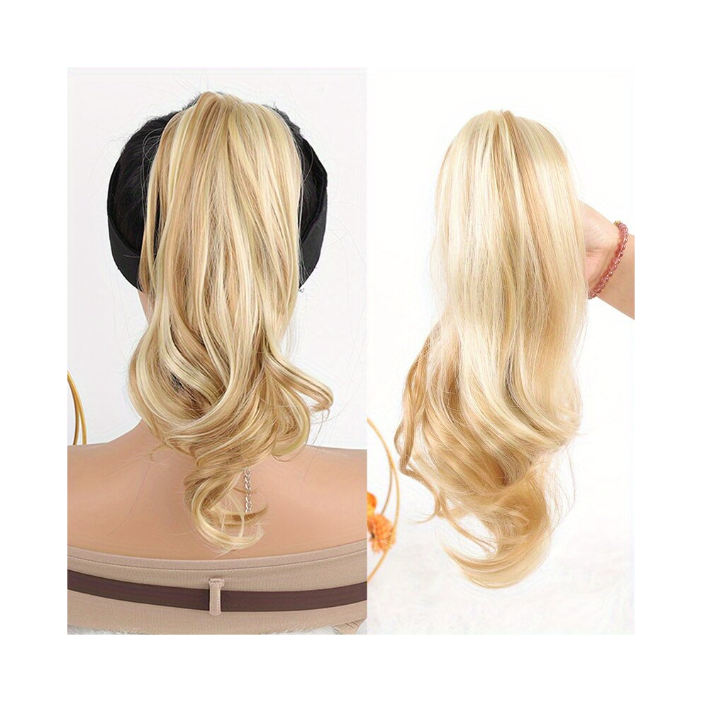 35 Claw Synthetic Curly Ponytail Clip In On Hair Extension Jaw Pony Tail Natural Wavy Hairpiece For Women Girls