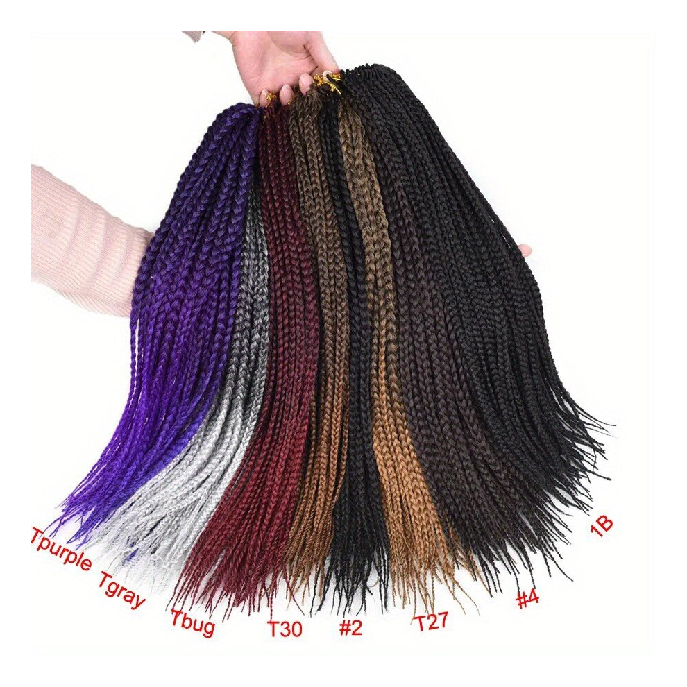 Three strand Braids Hair Pieces Synthetic Crochet Hair Extensions 20 22 Strands pack