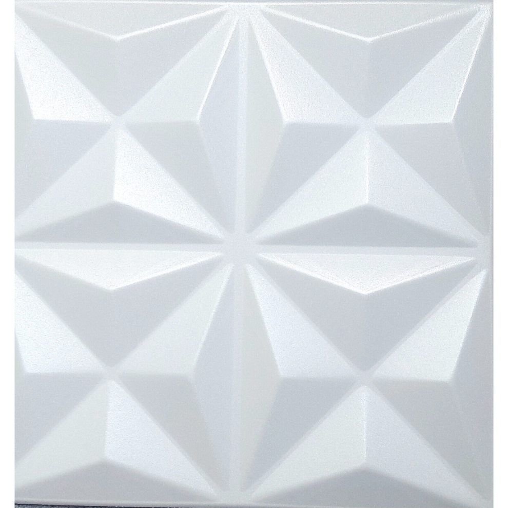 (White 12) Decorative Ceiling and Wall Panels 2m2 (21.52sqft)