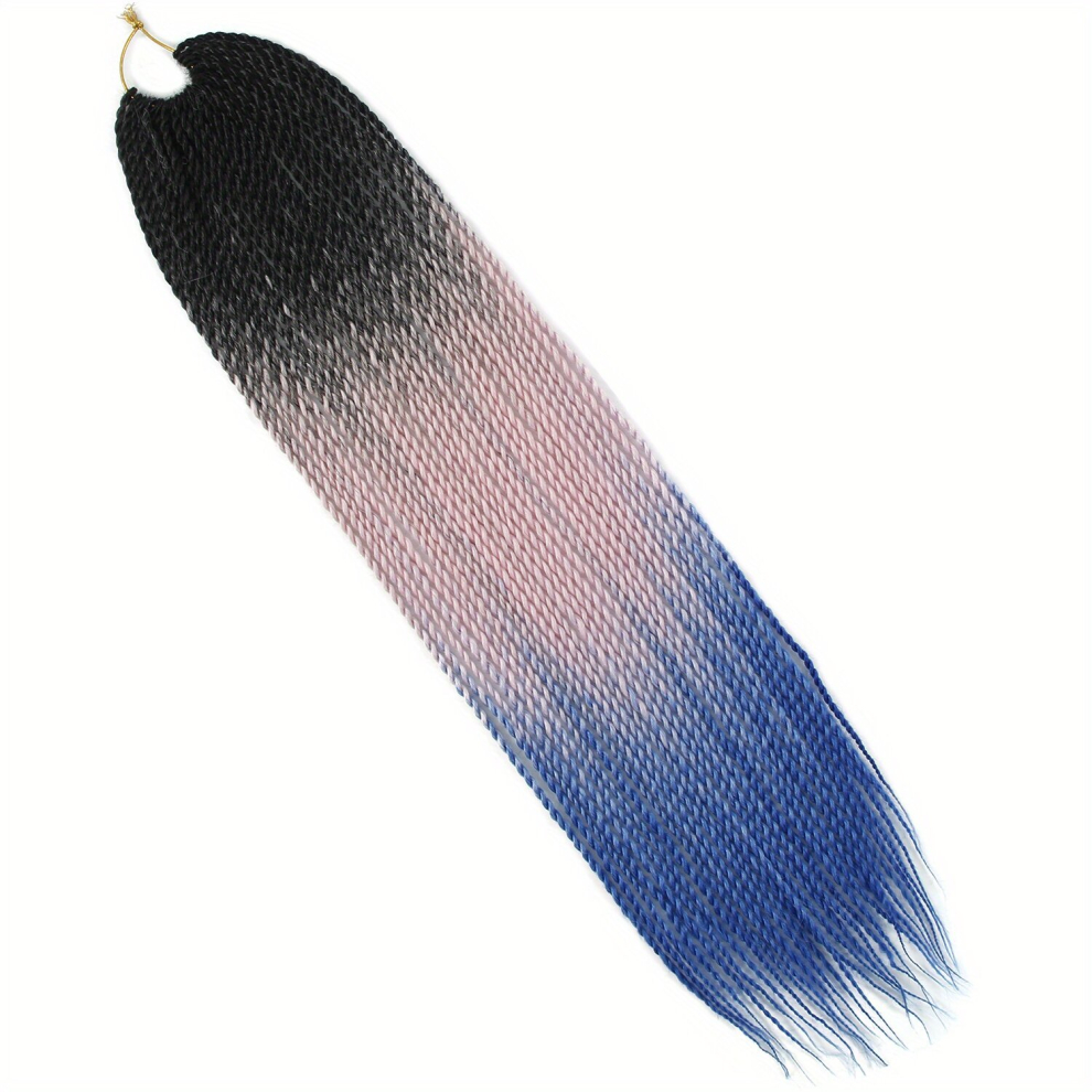 Crochet Senegal Twist Crochet Hair Extensions 60 96 Cm Senegal Twist Braid Hair Gradient Crochet Braid Extensions Suitable For Women