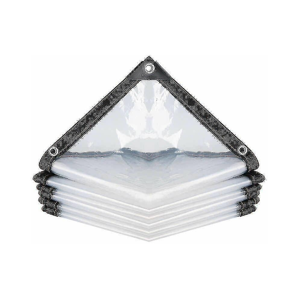 Transparent Waterproof Tarpaulin With Eyelets, Pe Multi-Purpose Water-Proof Tear-Resistant Ultra-Lightweight Tarpaulin Tarpaulin(Size:2*3M) 9317312025708