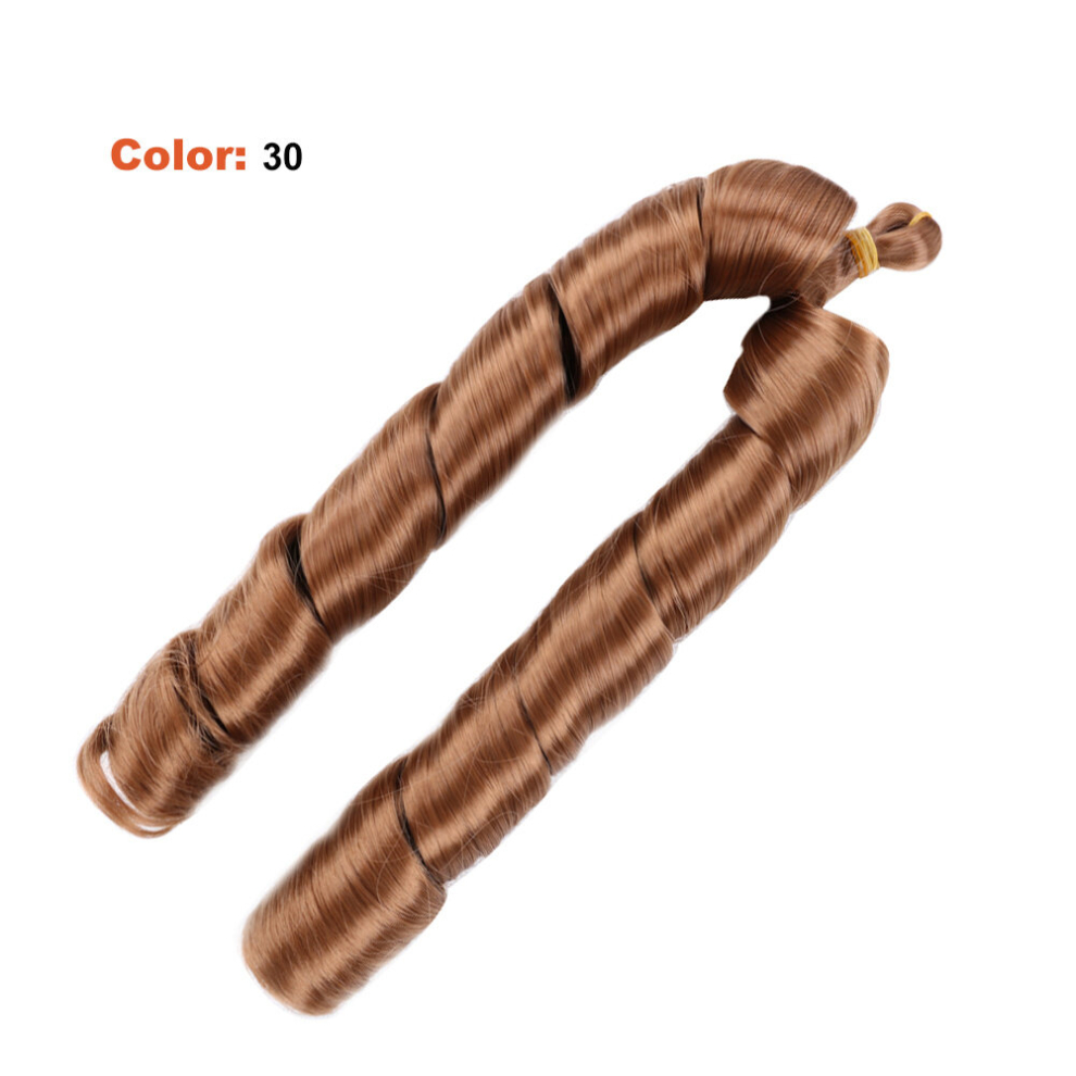 Double French Curl Braiding Hair Pre Stretched Braiding Hair Synthetic Crochet Hair Extensions 55