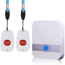 Home Alert Wireless Alarm Patient Elderly Personal Alarm System Plug Version And Emergency Call Button Pager Alarm (2 To 1)