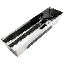 12hrg Non Slip Contoured Stainless Steel Heliarc Mud Pan, 14inch
