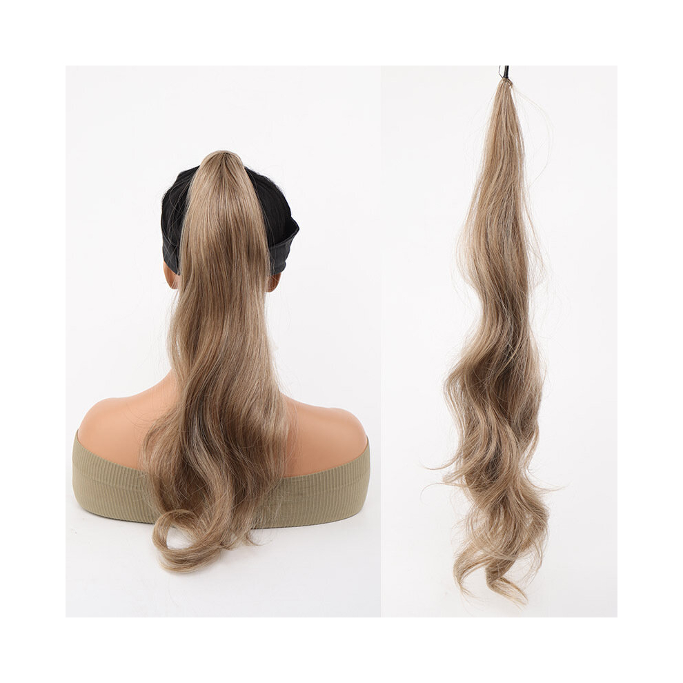 Ponytail Long Curly Wavy Ponytail Extensions Synthetic Hair Extensions Natural Looking For Daily Use