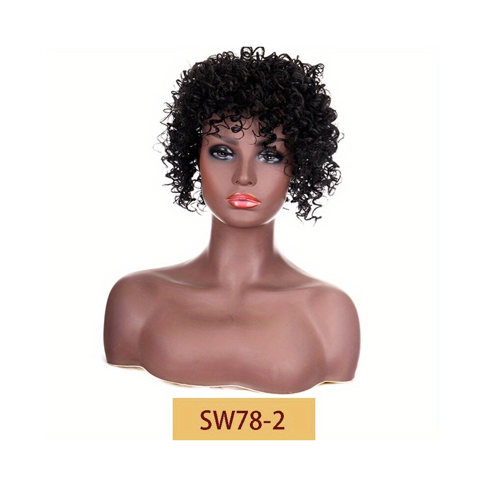 Natural Looking Synthetic Afro Kinky Curly Hair Toppers for Women Long Lasting Toupee Hairpieces with Clips