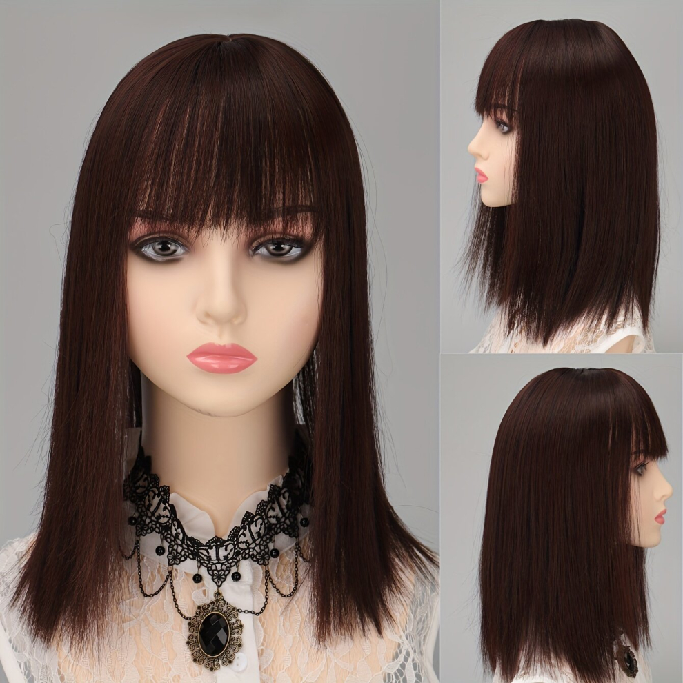 9 12 Hair Toppers With Bangs Straight Hair Pieces Fluffy Invisible Hair Pieces For Women